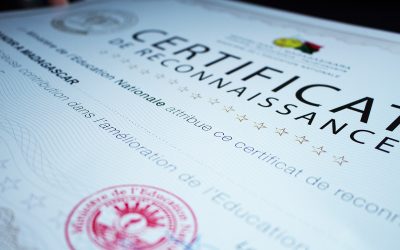 Un Certificat de Reconnaissance pour l’association